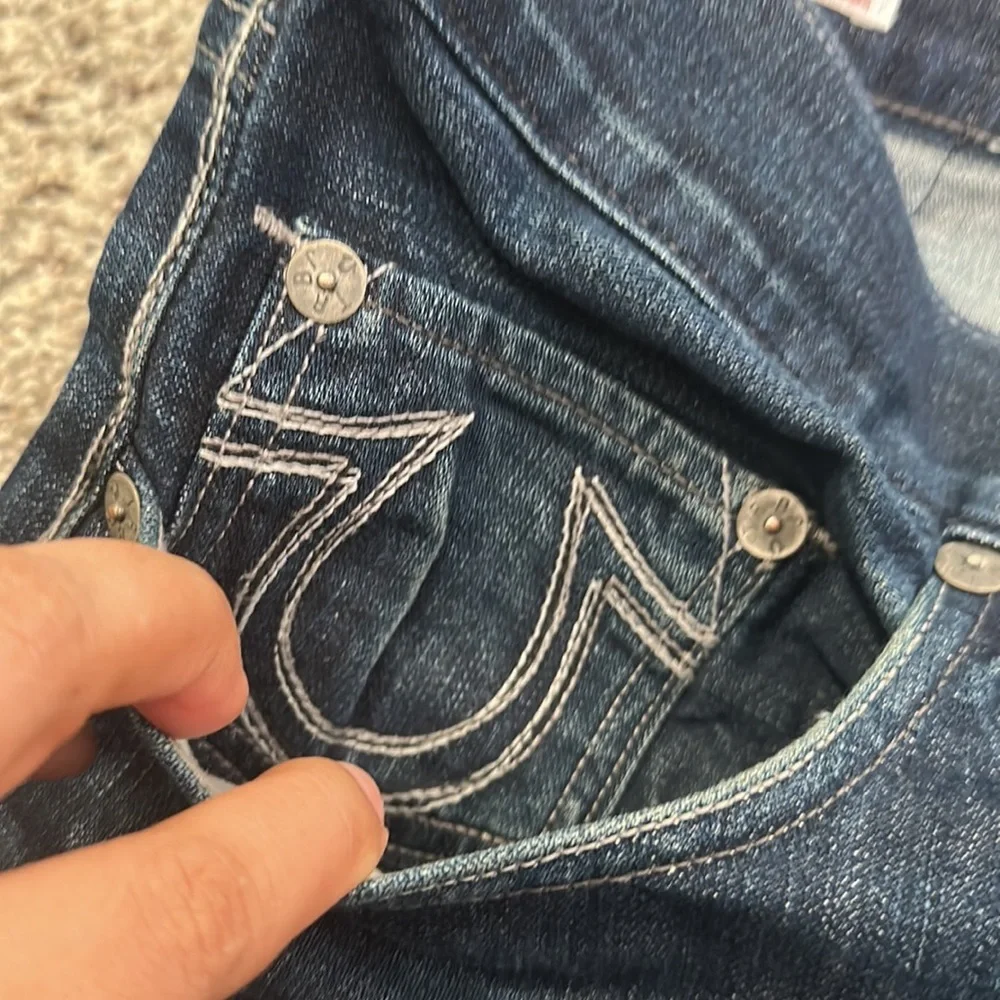 True religion blue jeans size 38